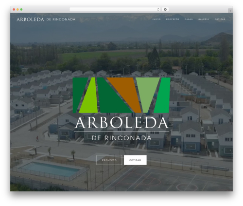 WordPress theme Comet WP - arboledarinconada.cl