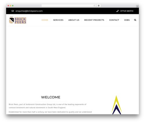 WordPress theme constructo - brickpeers.com