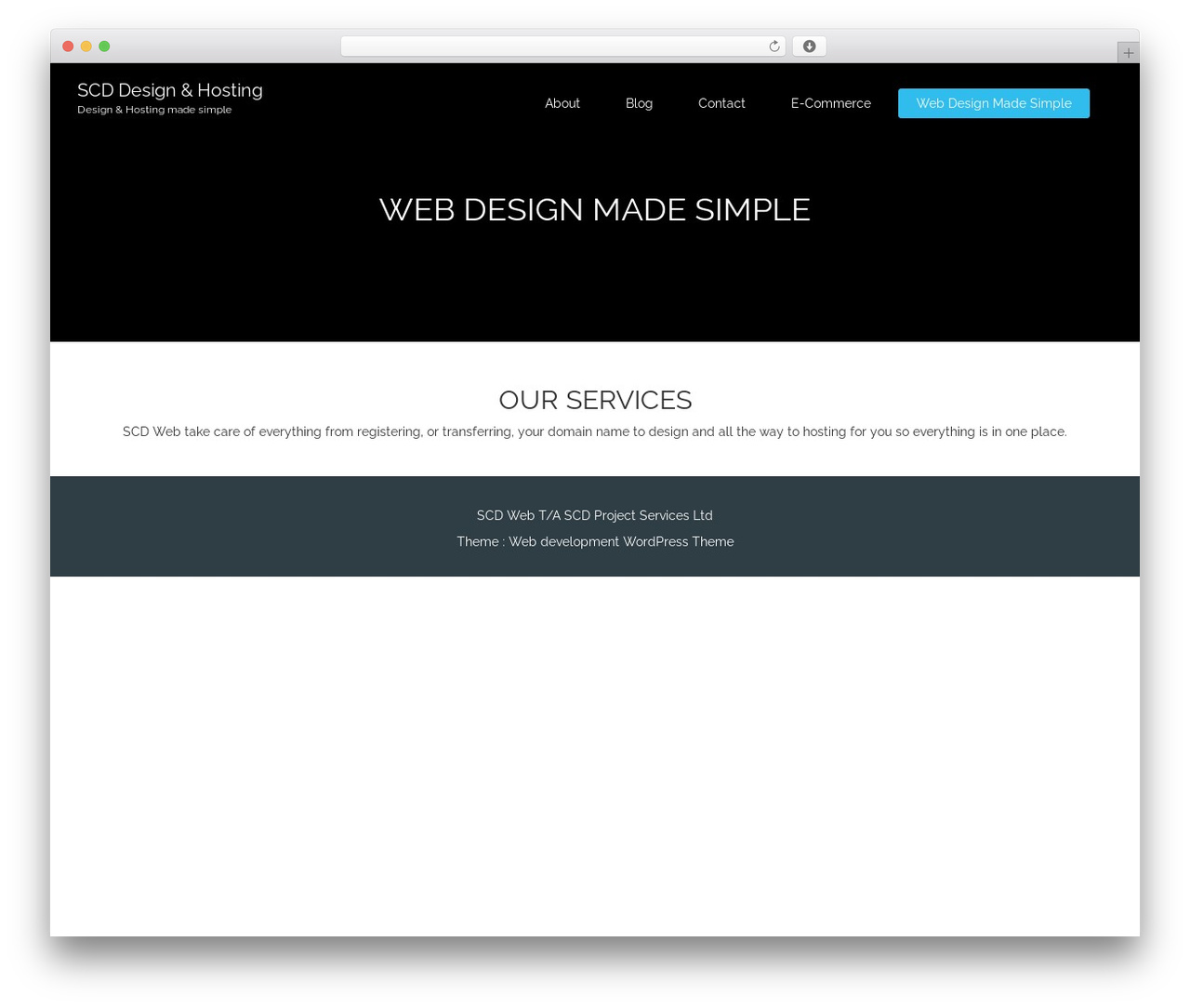 WordPress website theme Web Development - scdweb.co.uk