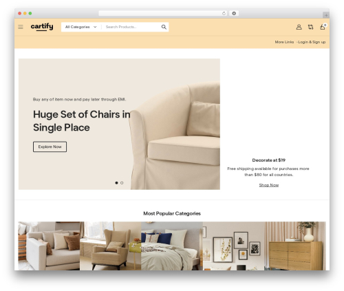 Cartify theme WordPress - grand-plans.com