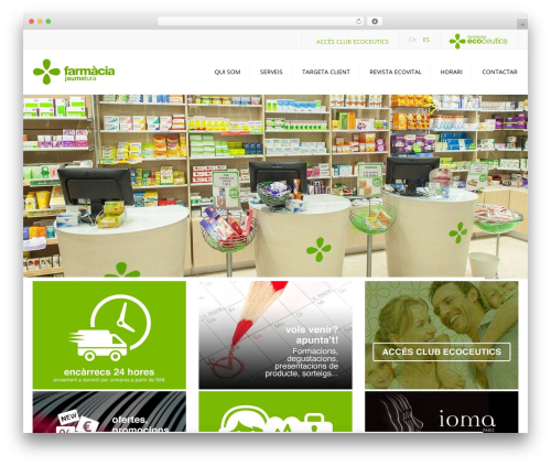 constructo WordPress theme design - farmaciatura.com