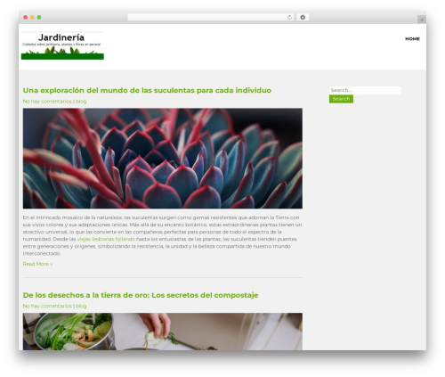 Greenhouse free website theme - la-jardineria.net