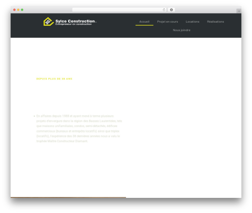 Royella WordPress theme - sylcoconstruction.ca