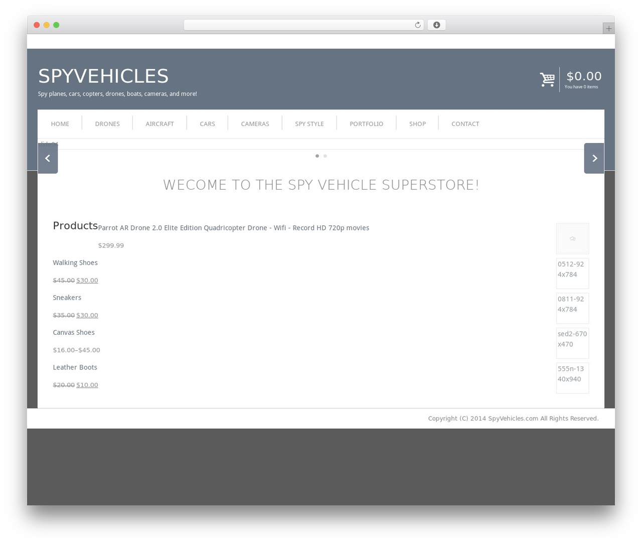 Theme WordPress Eshop - spyvehicles.com