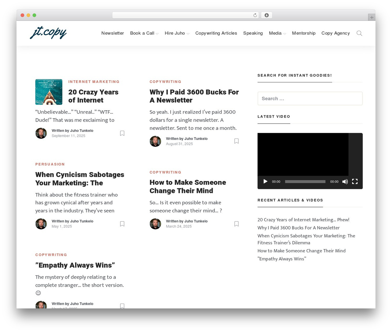 Typer Child top WordPress theme - juhotunkelo.com