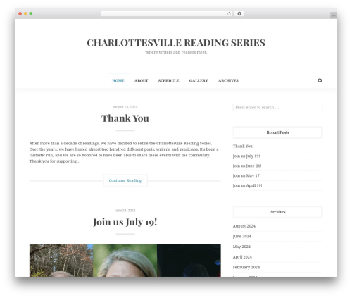 WordPress theme Leda - readingseries.org