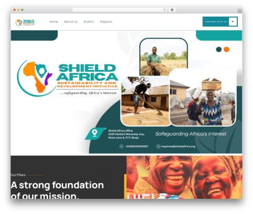 Paroti themer WordPress plugin - shieldafrica.org