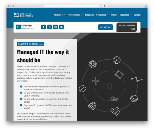 WordPress website theme Divi - simpletechinnovations.com