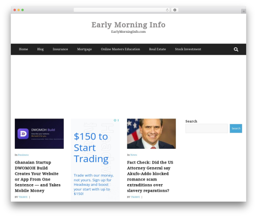 Ad-mania WordPress theme - www.earlymorninginfo.com Ad-mania WordPress theme - www.earlymorninginfo.com