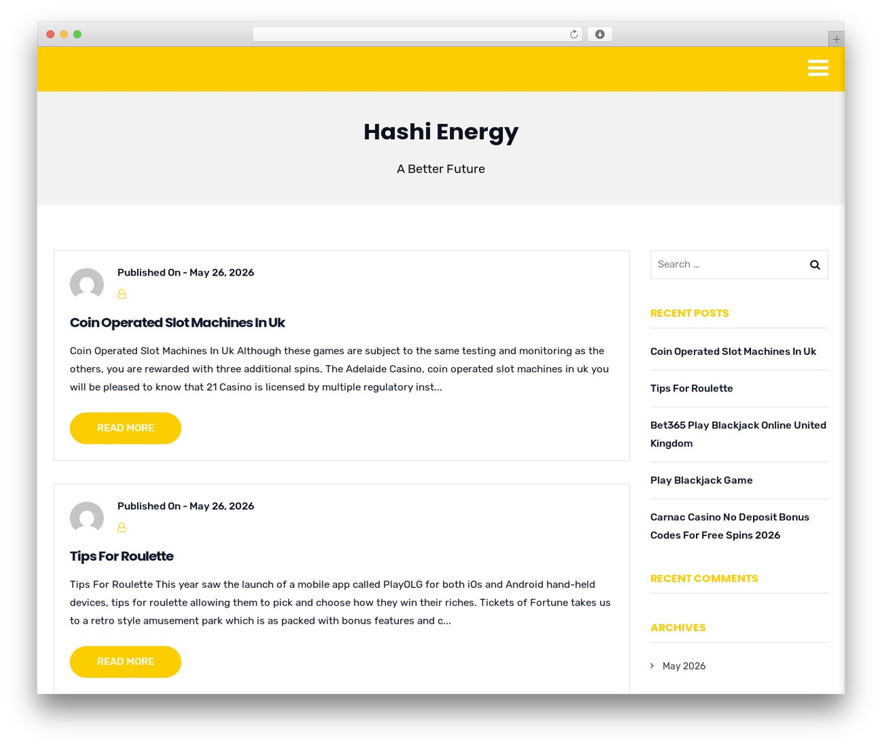 Hashi best WordPress theme - hashienergy.com