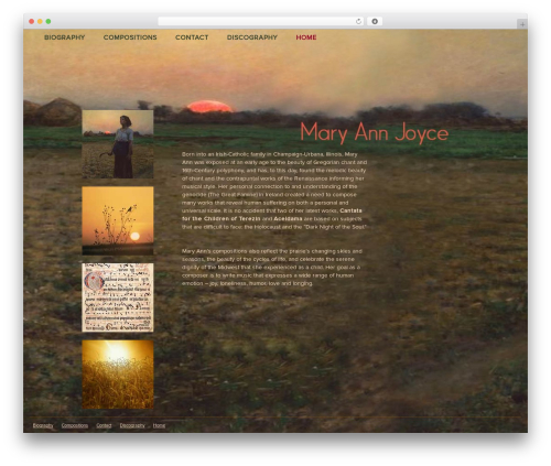 Mobile Design WordPress theme - maryannjoyce.com