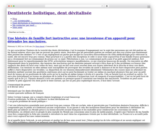 Pool WordPress theme - dent.devitalisee.free.fr