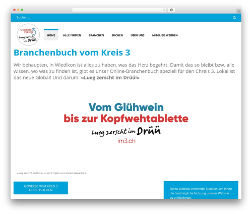 WordPress theme Lifescience-2k21 - im3.ch