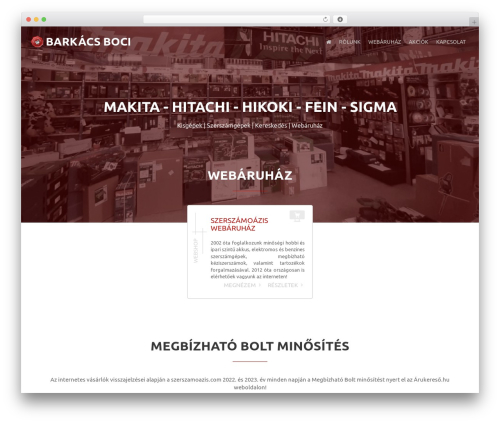 WordPress website theme BB - barkacsboci.hu