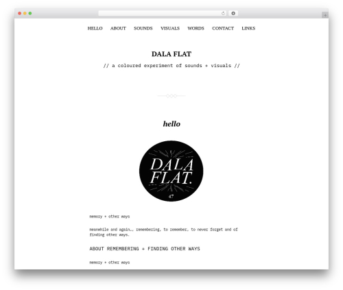 Davis WordPress theme - dalaflat.com