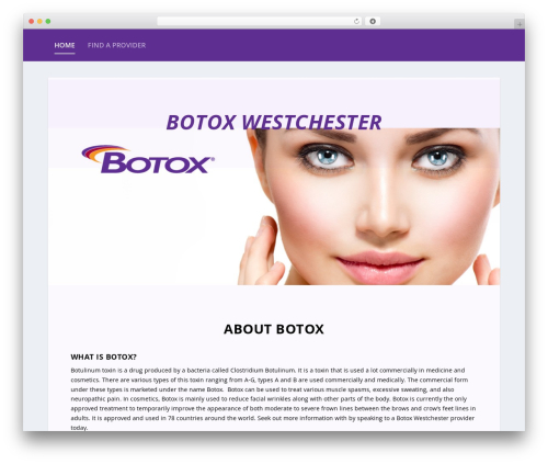 Extra WordPress theme - botoxwestchester.net