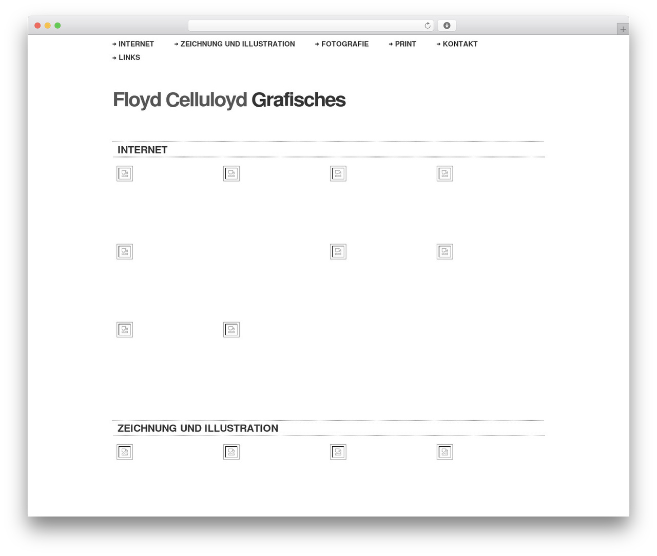 Sharpfolio WordPress website theme - floyd-celluloyd.de