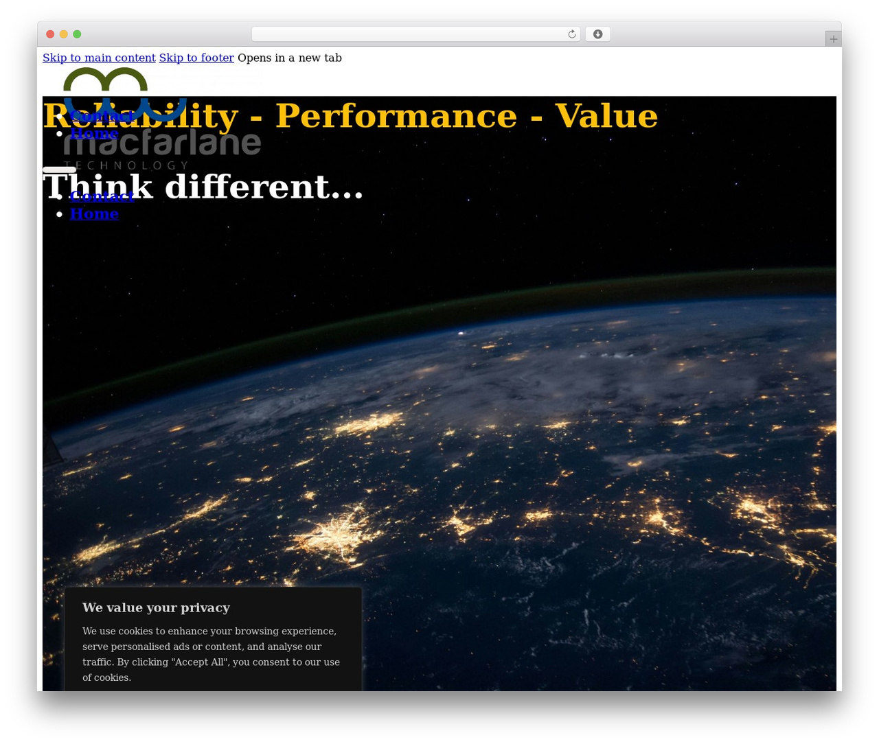 WordPress theme Bricks - macfarlanetechnology.com