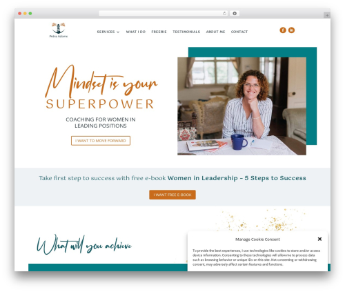 WordPress theme Divi - petraadams.com