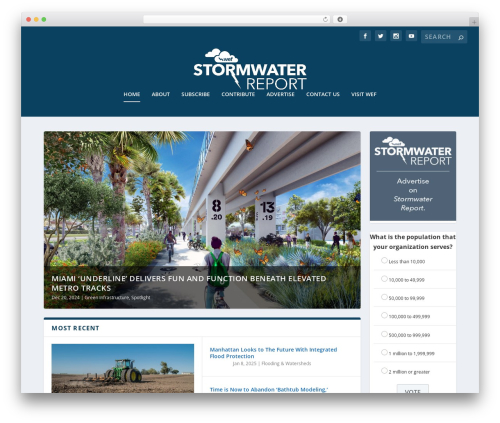 Weptile image slider widget WordPress plugin - stormwater.wef.org
