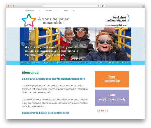 WordPress theme Have a Ball Together - avousdejouerensemble.ca