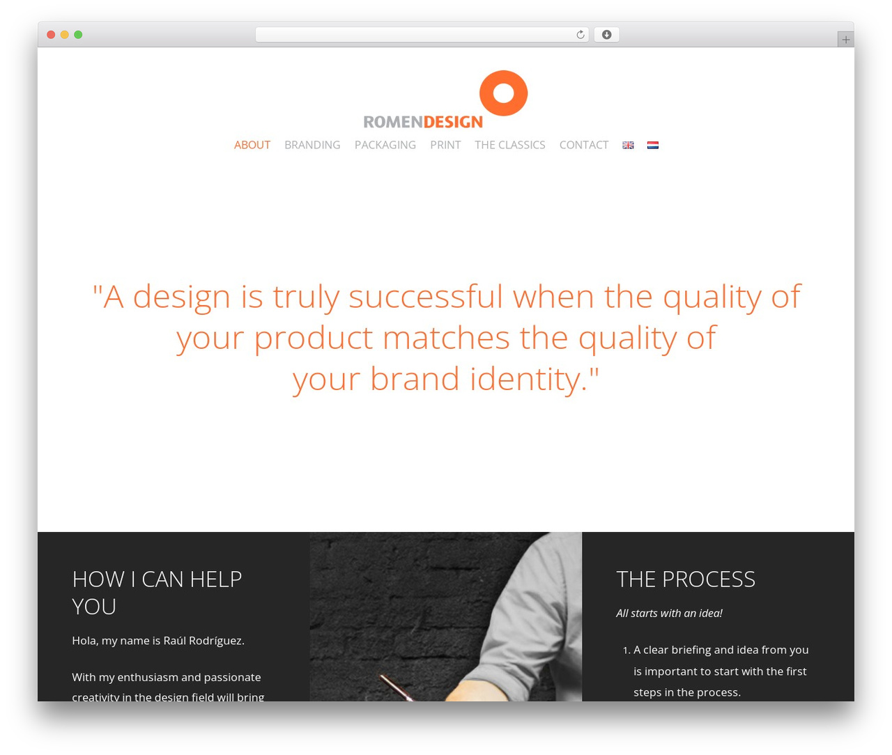 WordPress website theme Create - romendesign.nl