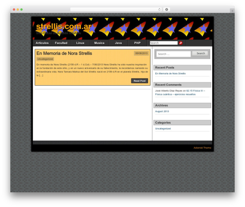 Asteroid theme WordPress - strellis.com.ar