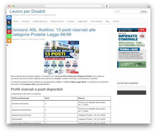 Bootstrap Basic best WordPress theme - lavoroperdisabili.it Bootstrap Basic best WordPress theme - lavoroperdisabili.it
