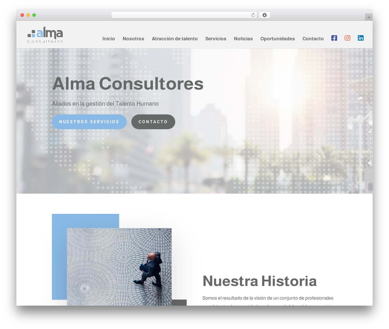 Divi WordPress theme - almaconsultores.com.pe