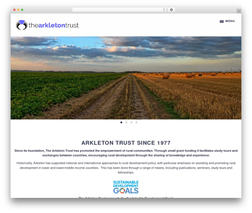 Flatcap WordPress theme - arkletontrust.co.uk