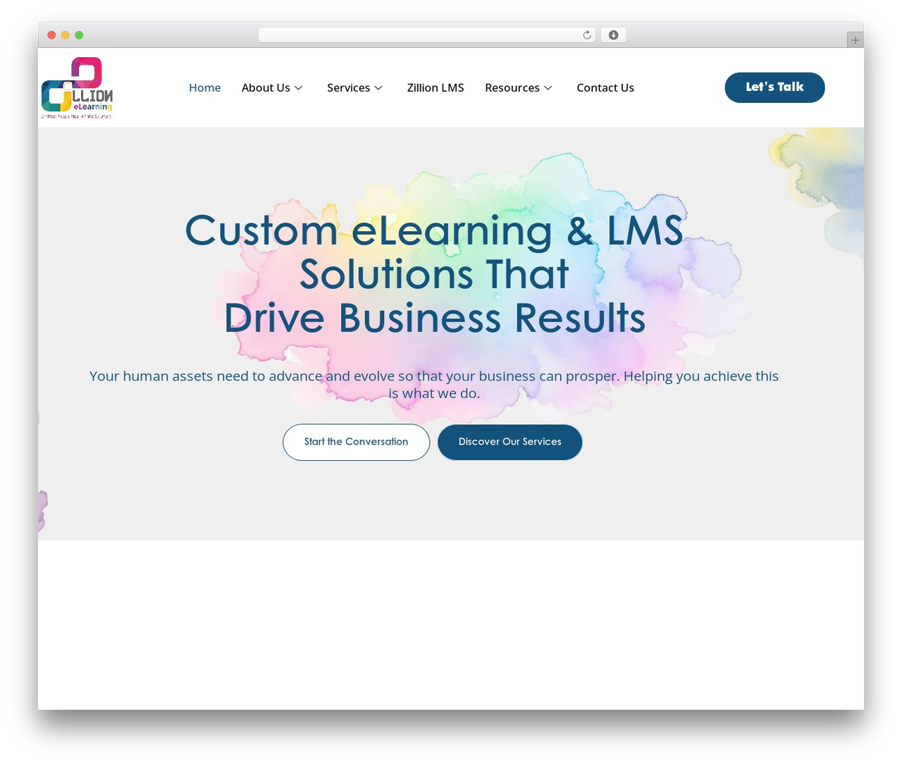Hello Elementor theme WordPress - zillionelearning.com