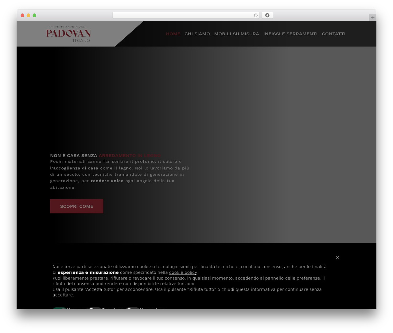 NeverMind WordPress theme - padovantiziano.com