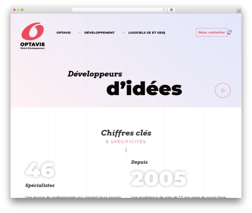 Optavis WordPress theme - optavis.fr