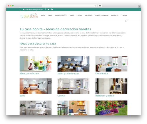Theme WordPress Divi - tucasabonita.es