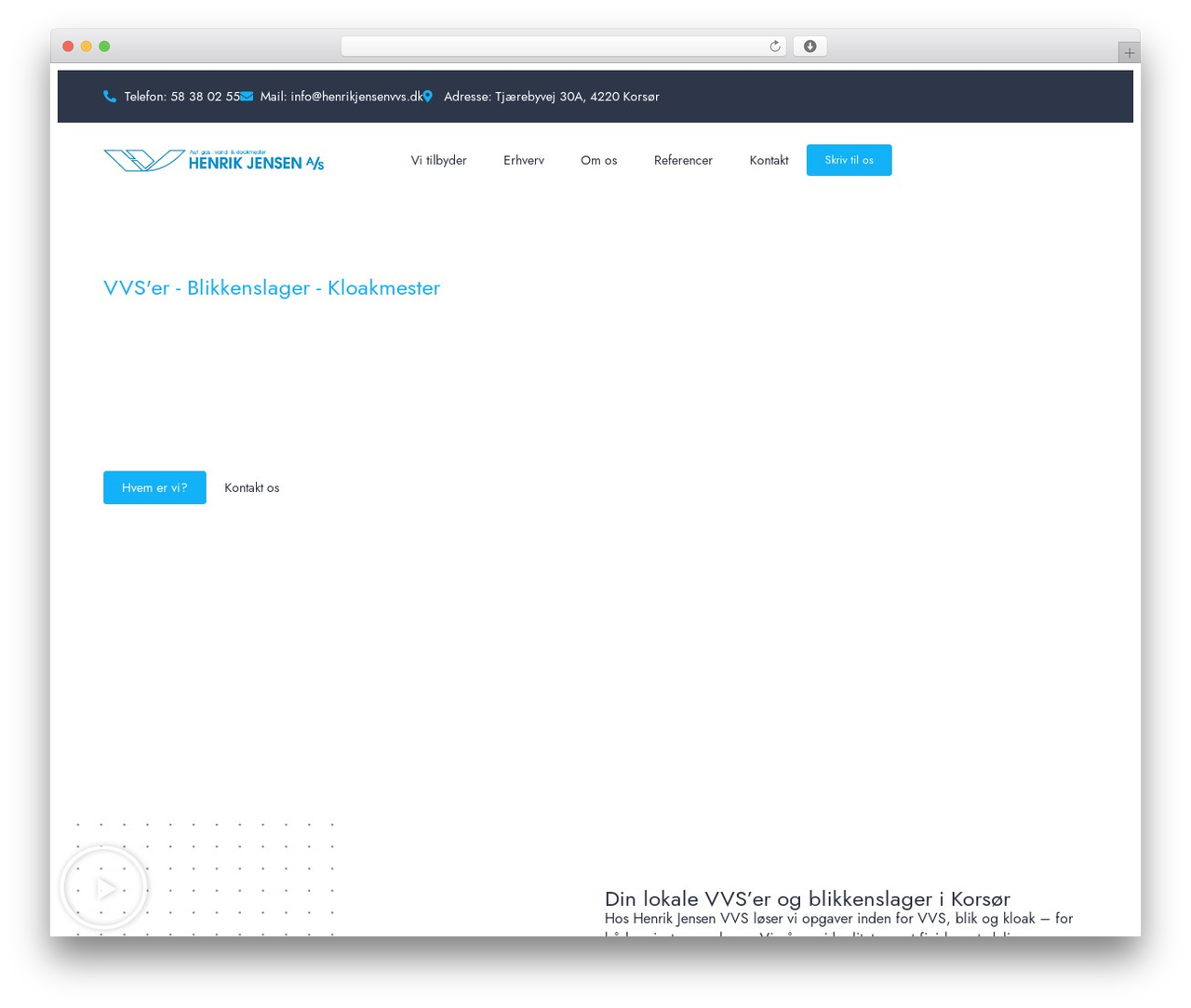 Theme WordPress Hello Elementor - henrikjensenvvs.dk