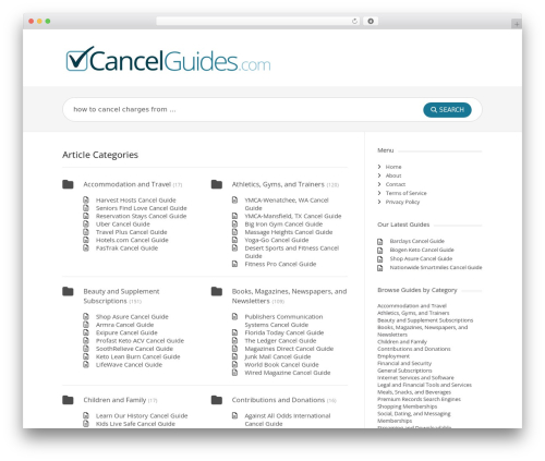 WordPress theme KnowHow - cancelguides.com