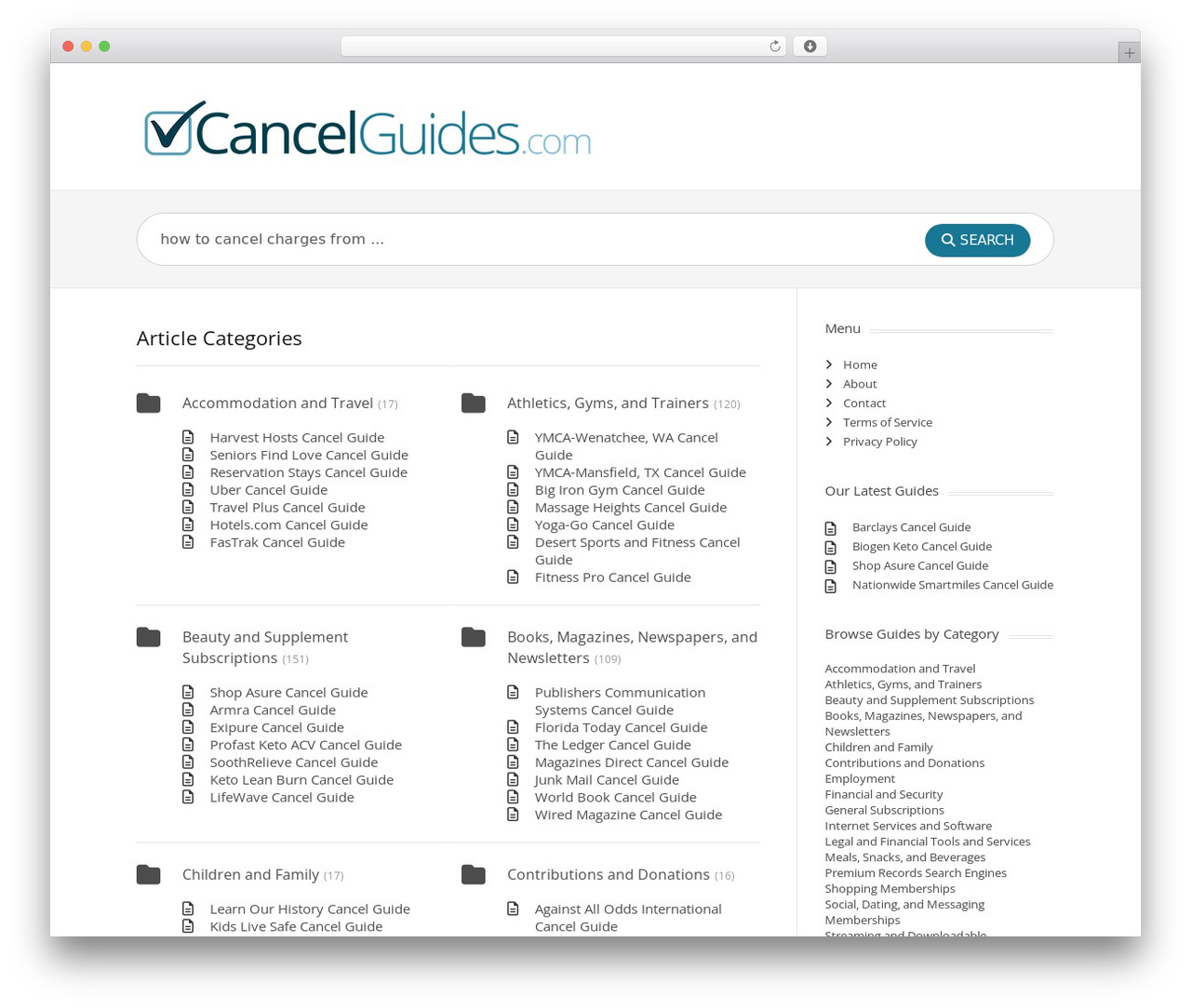 WordPress theme KnowHow Child Theme - cancelguides.com
