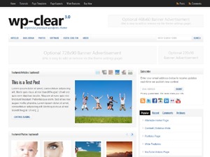 WordPress theme WP-Clear