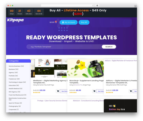 WP theme Storefront - kitpapa.com