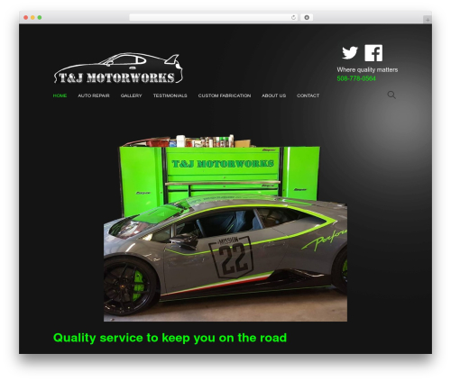 Write WordPress theme - tandjmotorworks.com