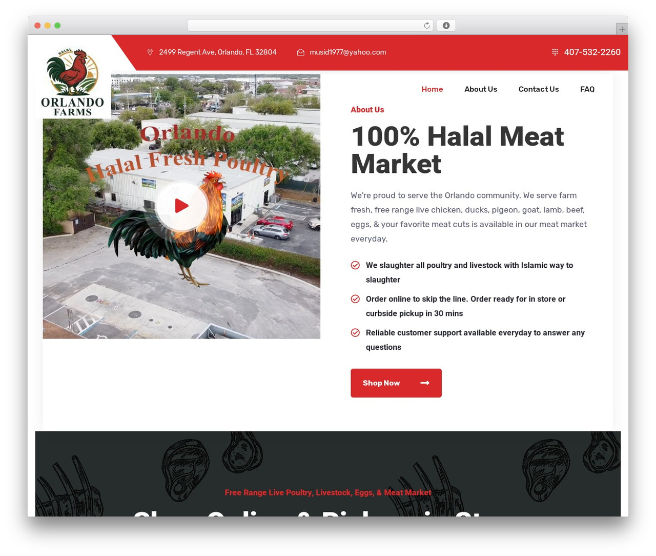 Carneshop WordPress theme - orlandopoultry.com