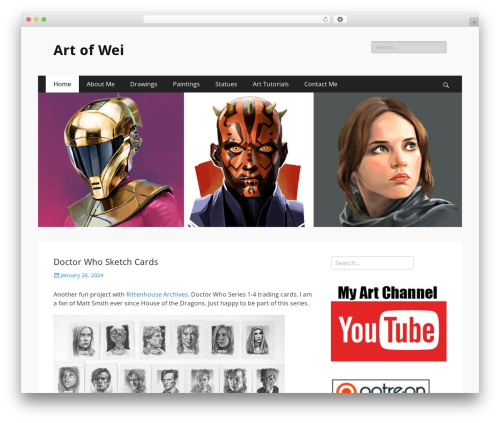 Catch Responsive free WordPress theme - artofwei.com