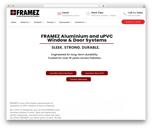 Doors theme WordPress - framez.com.pk