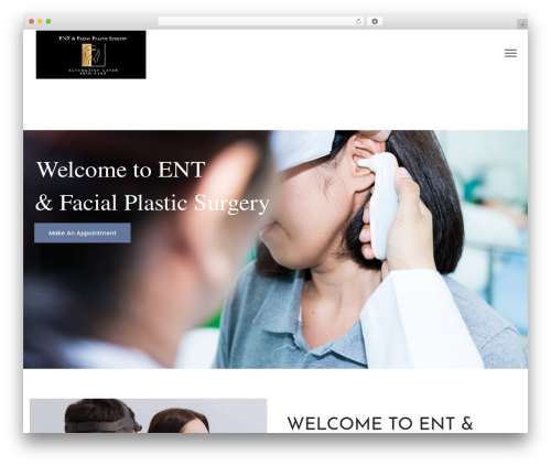 Fyna WordPress theme - entfacialplastic.net