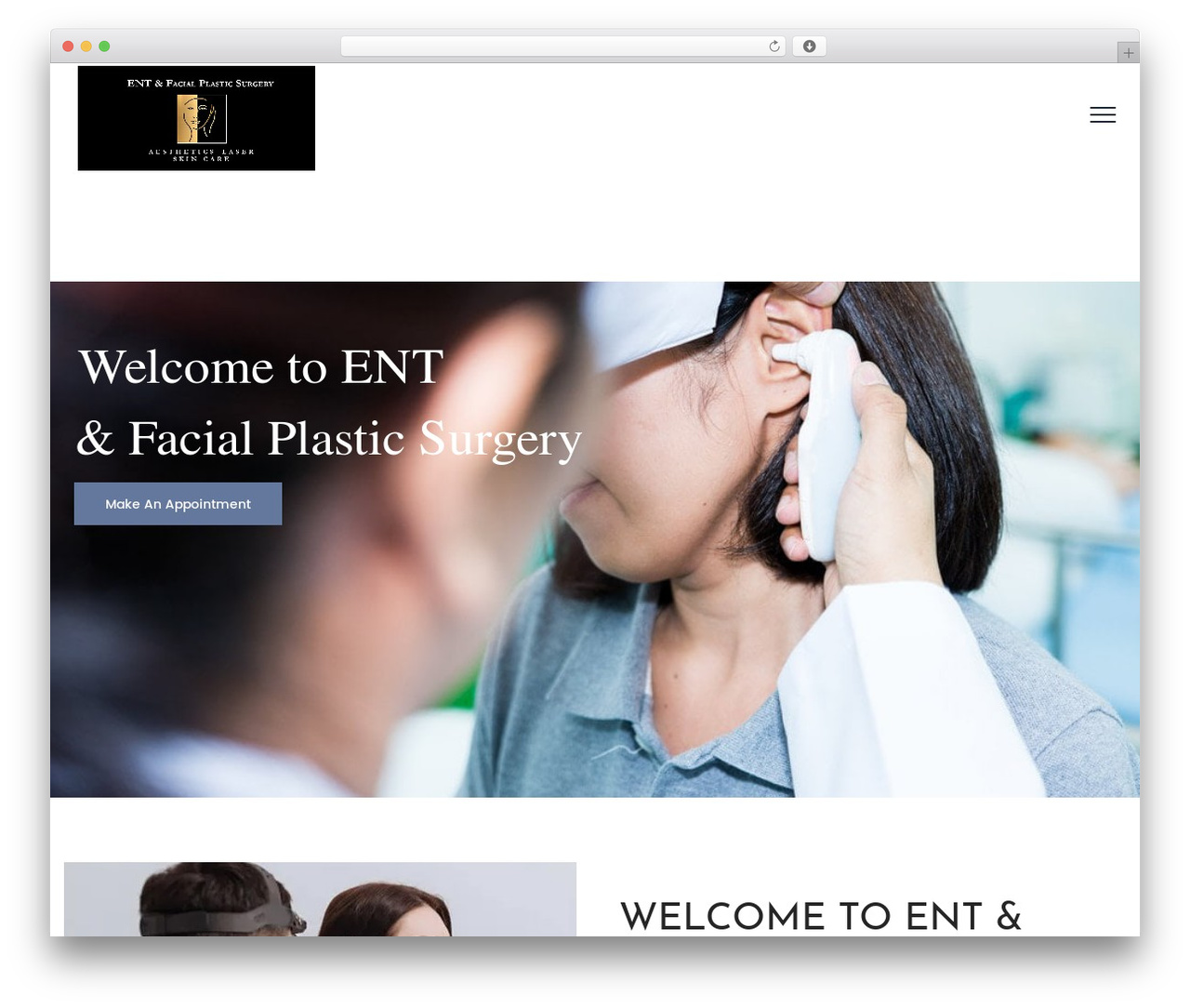 Fyna WordPress theme - entfacialplastic.net