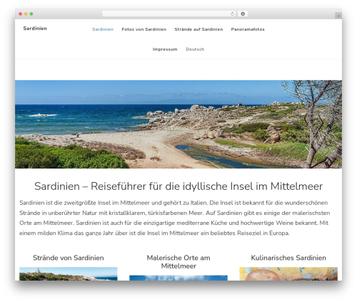 Genesis WordPress theme - sardinien-insel.org