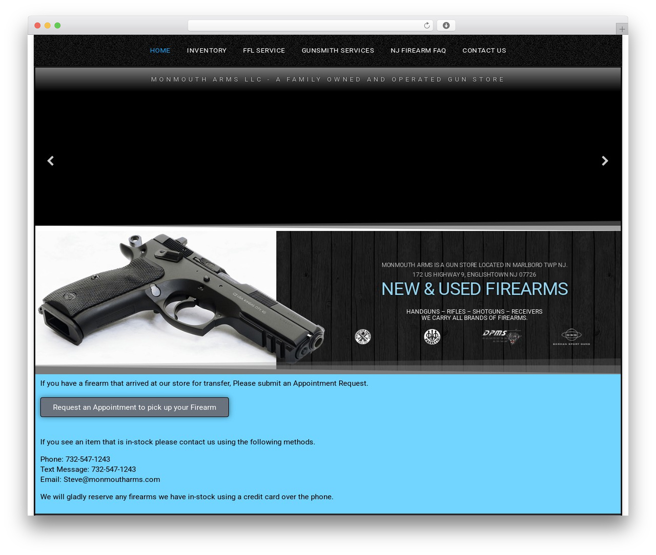 Roseta WordPress theme design - monmoutharms.com
