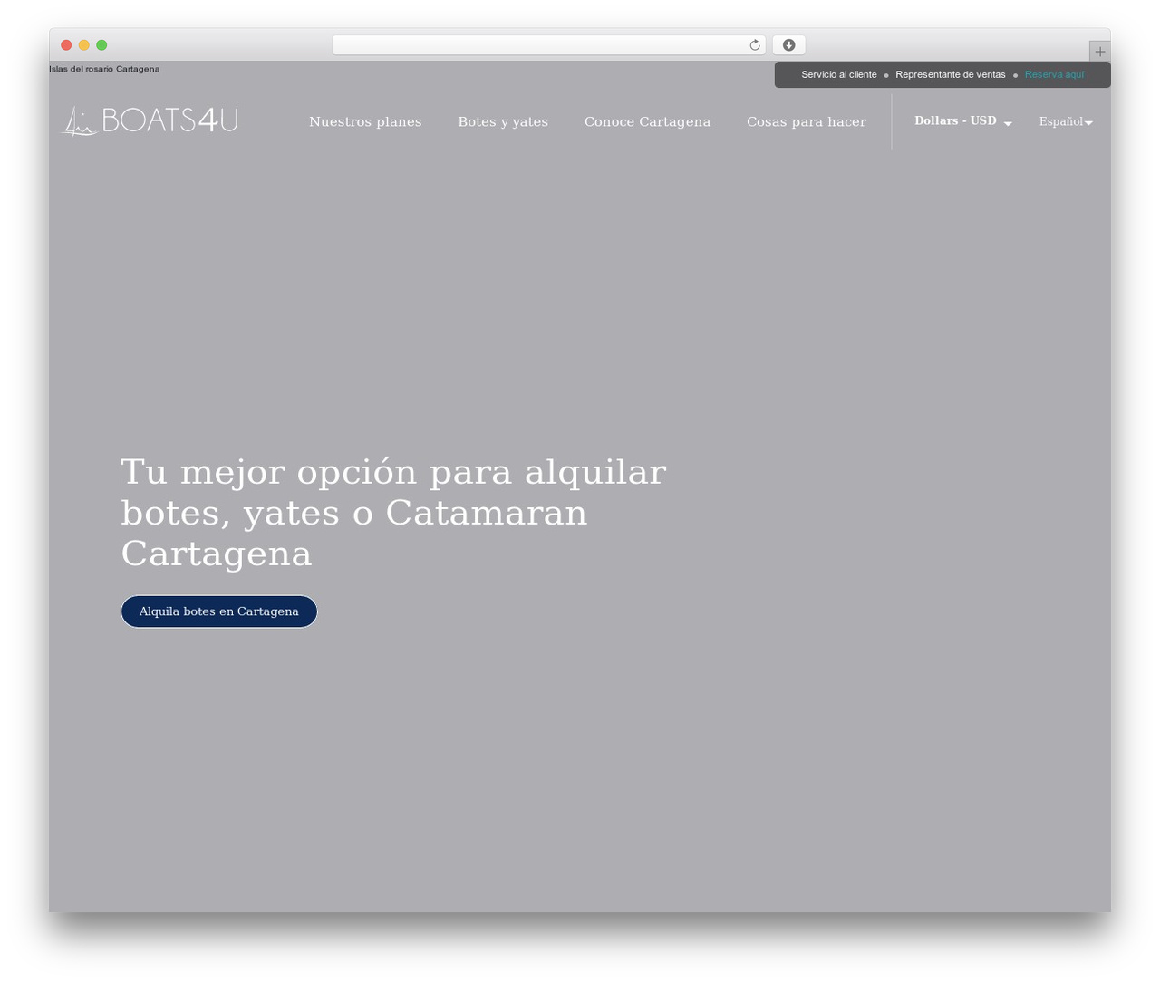 Theme WordPress Vectorial Theme - boats4u.co