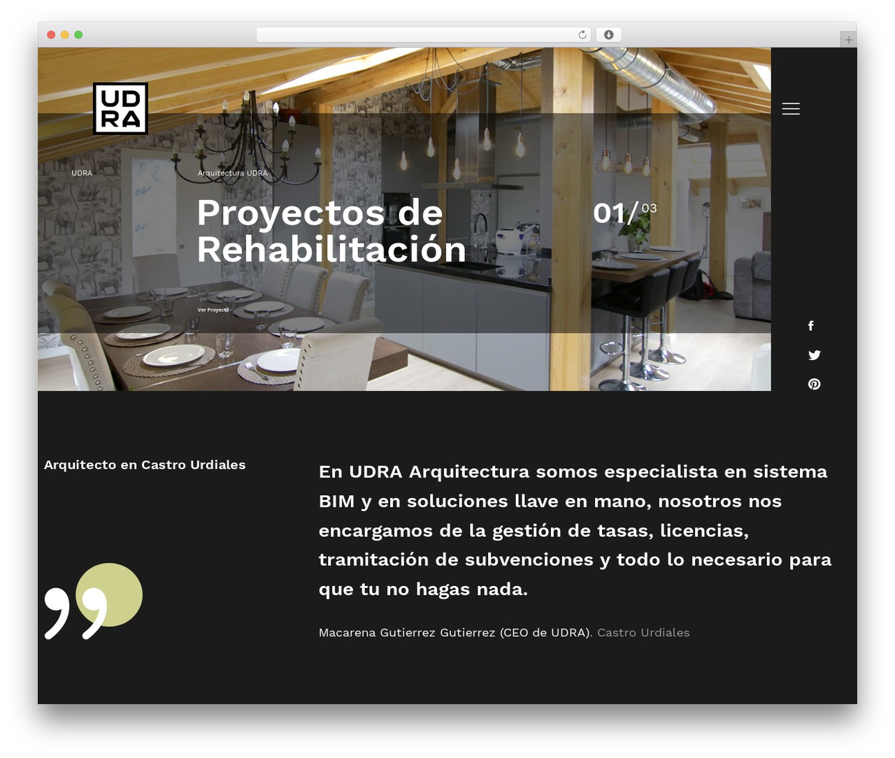 Theme WordPress Baroque - udraarquitectura.com