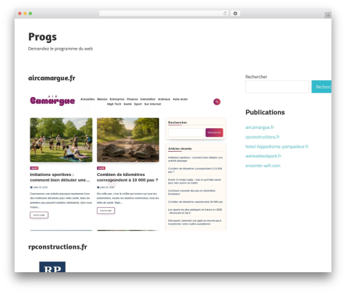 Theme WordPress Maxwell - progs.fr